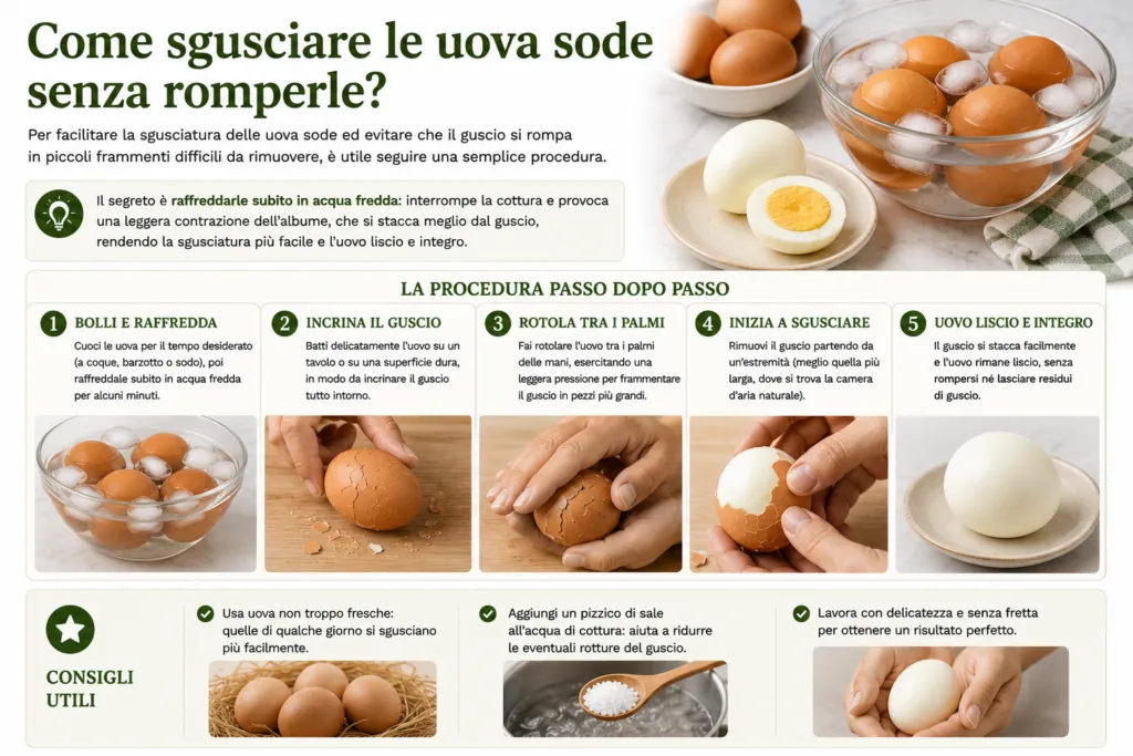 How to shell hard-boiled eggs without breaking them?