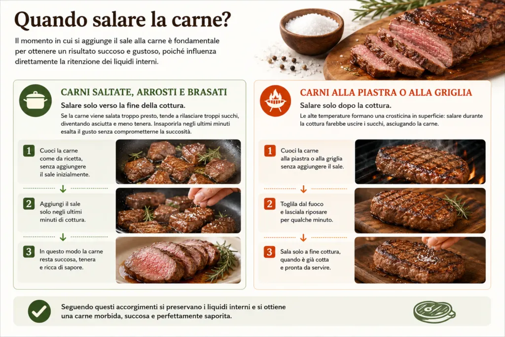 When to salt meat?