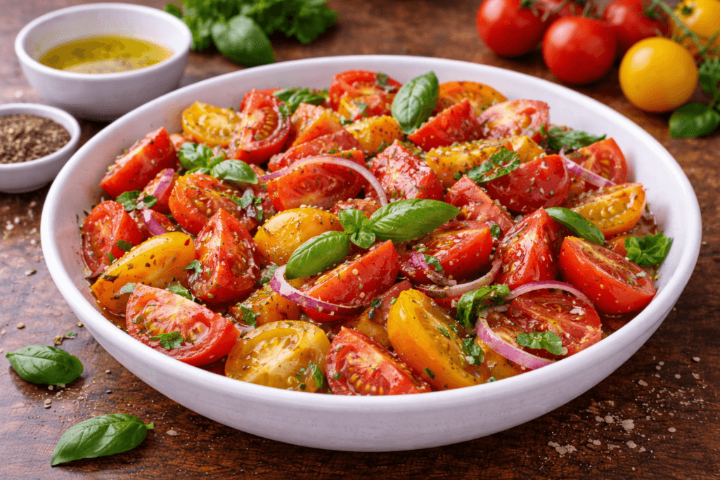 Semplice insalata di pomodori