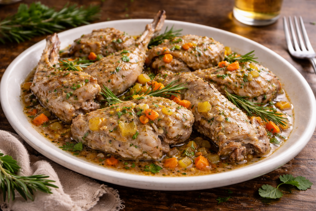 Bollito di coniglio ristretto
