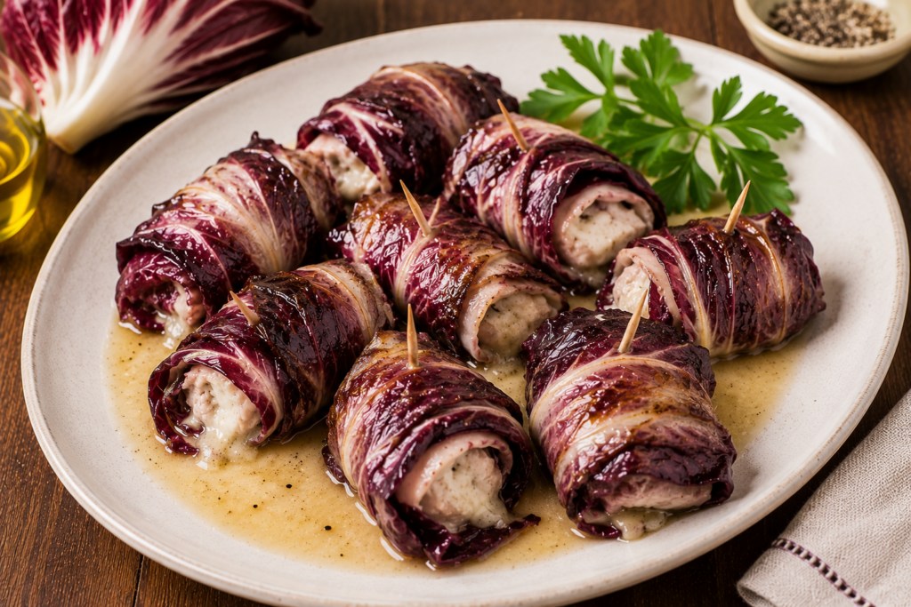 Involtini di radicchio rosso