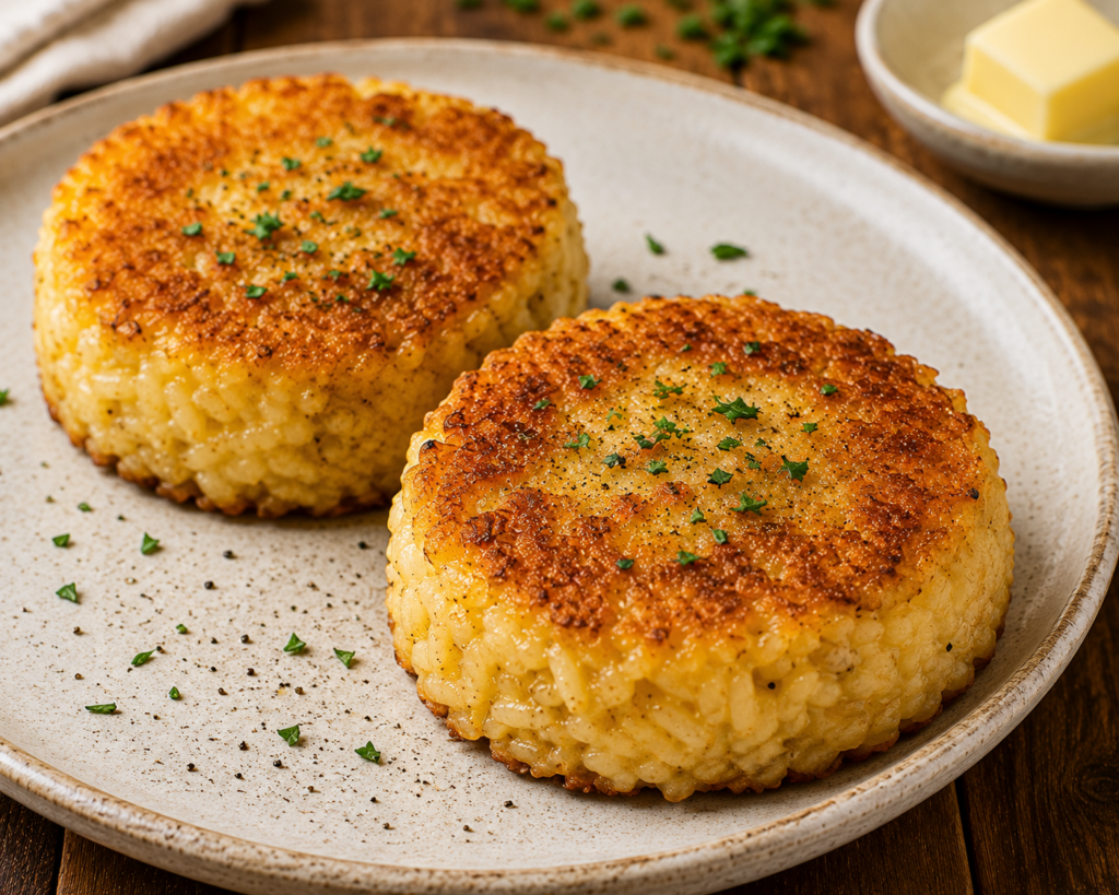 Tortino di risotto avanzato