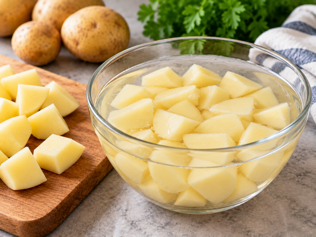 Come evitare che le patate tagliate diventino scure?